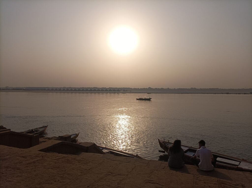 Positive vibes to see sunrise at Ganga ghat Varanasi best scaled