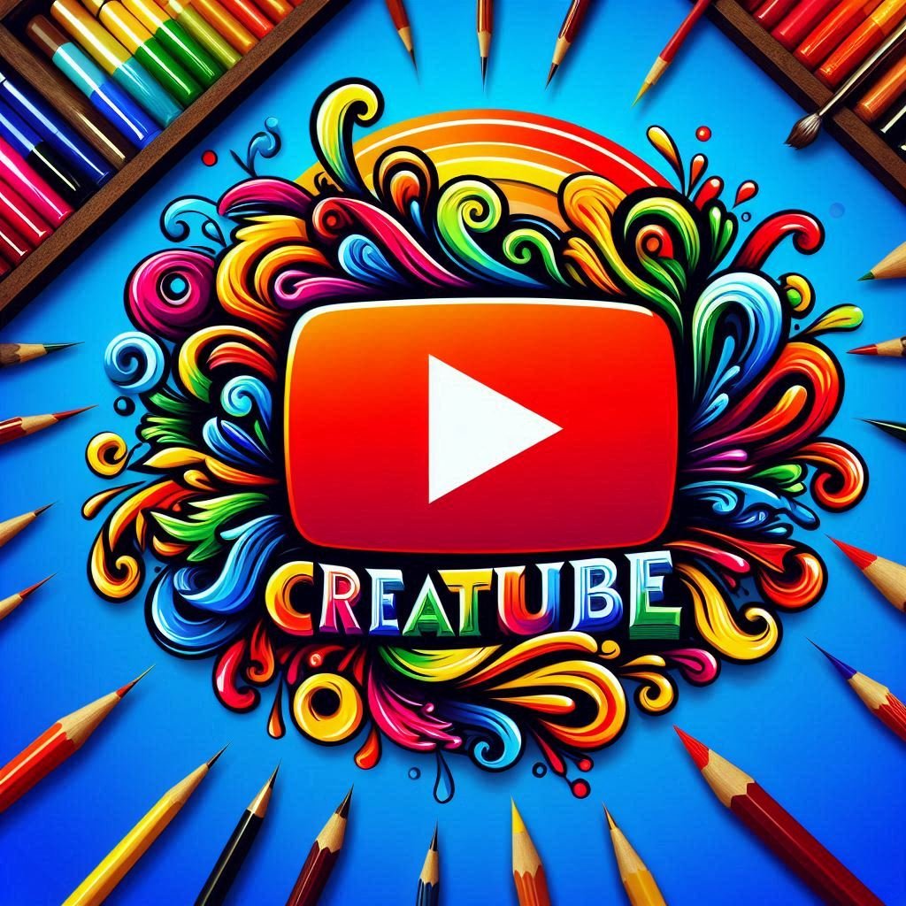 Youtube Artistic Logo with Multi Color ()