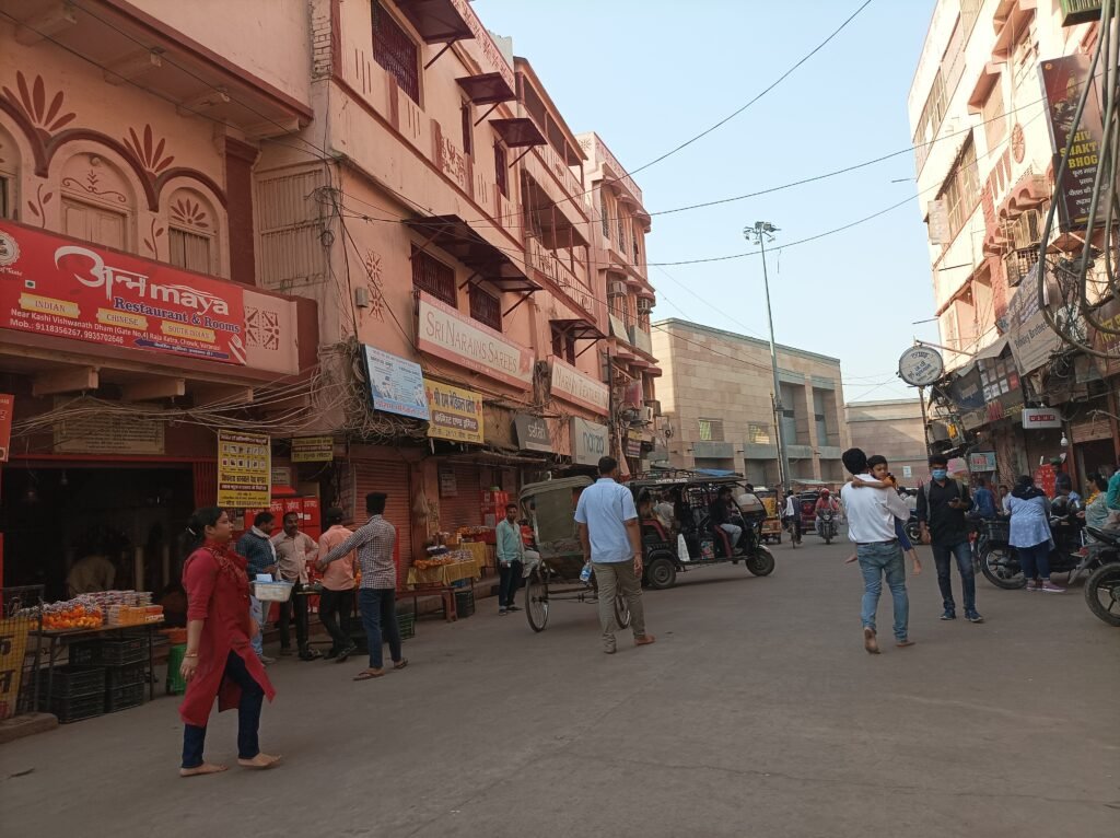 Renovated buildings in Vishwanath Temple Road Varanasi best